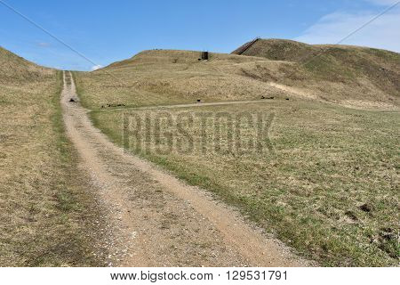 Medvegalis fort - hill, Silute District Municipality, Zemaitija, Lithuania.