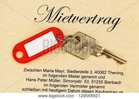 apartment keys and rental