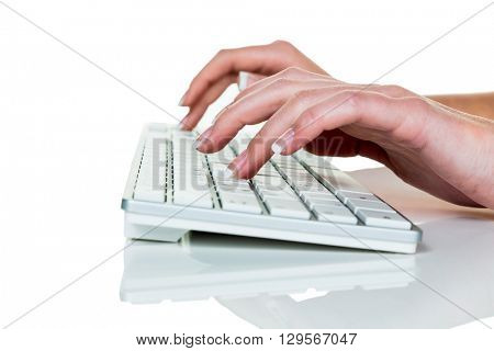 woman in office with computer