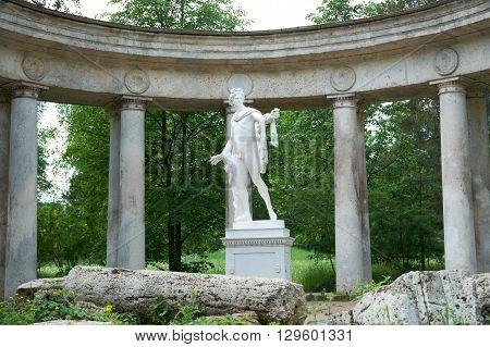 Apollo colonnade in Pavlovsk St. Petersburg Russia