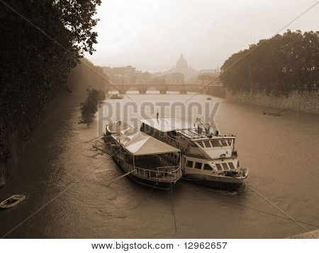Nehri'nin Tiber. Roma.