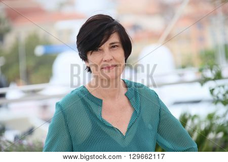 Jury member Catherine Corsini attends the Jury Camera D'Or Photocall during the 69th annual Cannes Film Festival at the Palais des Festivals on May 13, 2016 in Cannes, France.