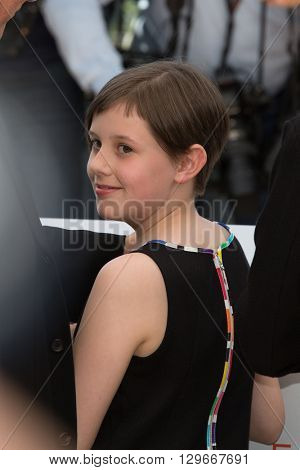 Ruby Barnhill  at the photocall for 'The BFG (Le Bon Gros Geant - Le BGG)' , at the 69th Festival de Cannes.May 14, 2016  Cannes, France