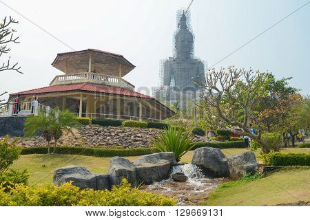 Mukdahan Thailand - February 22 2016 : Wat Phu Manarom temple Mukdahan Thailand