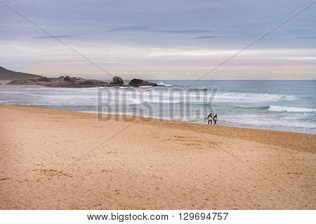 Mole Beach In Florianopolis, Santa Catarina, Brazil.