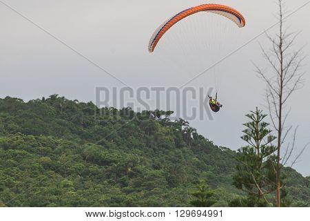 Paragliding At The Brava Beach In Florianopolis