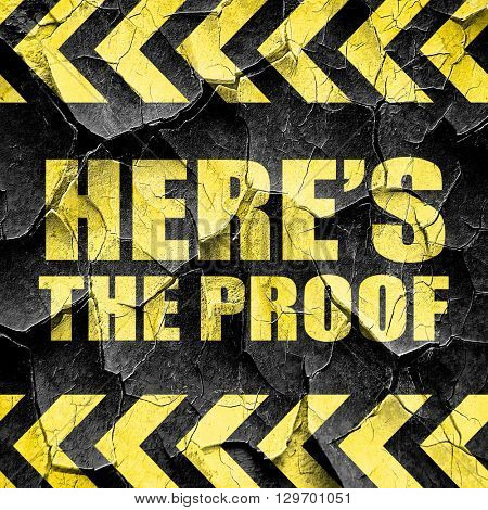 here's the proof, black and yellow rough hazard stripes