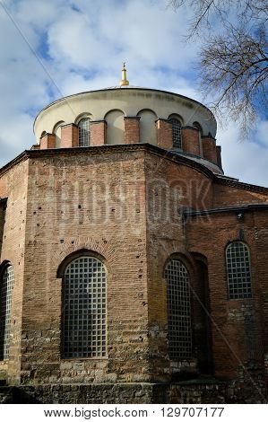 Istanbul Turkey Topkapi Palace, Hagia Eirene church garden