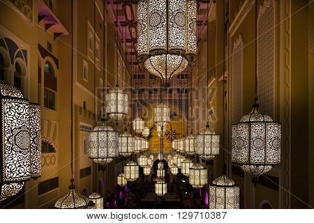 Decoration Inside A Hotel In Dubai