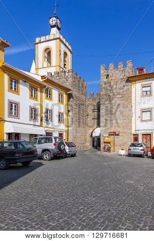 The Town Gate (Porta da Vila) of Nisa. Nisa, Portugal.
