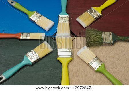brushes colors , painter tools , new and used