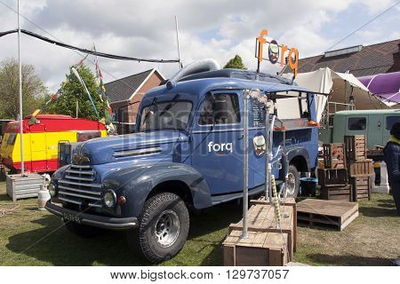 Amsterdam Netherlands-May 14 2016: Forq foodtruck in Amsterdam