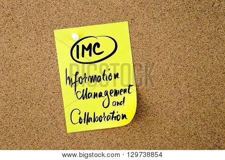 Business Acronym Imc Information Management And Collaboration