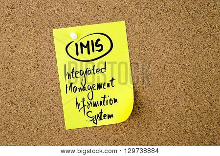 Business Acronym Imis Integrated Management Information System