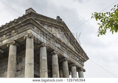 Ancient Garni pagan Temple the hellenistic temple in Armenia