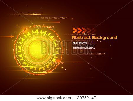 Sci fi futuristic user interface. hi-tech computer digital technology concept, Vector illustration.