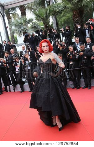  Miss Fame attends 'The BFG' premier during the 69th Annual Cannes Film Festival on May 14, 2016 in Cannes.