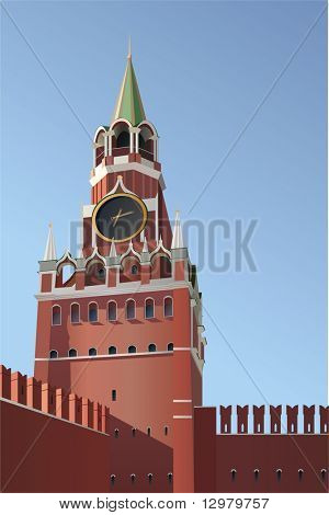 vettore di Mosca Kremlin Torre