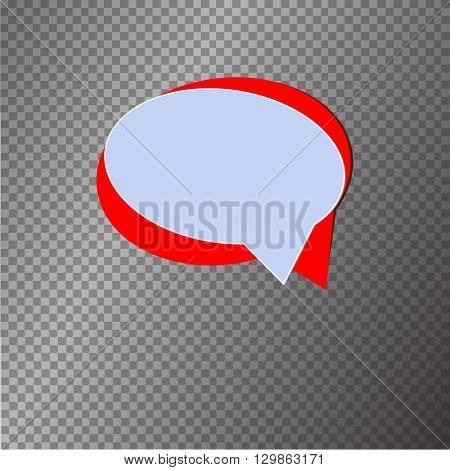 Vector  isolated moder banner icon buble speesh illustration