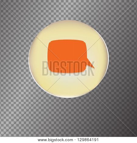 Vector  isolated moder banner icon buble speesh illustration