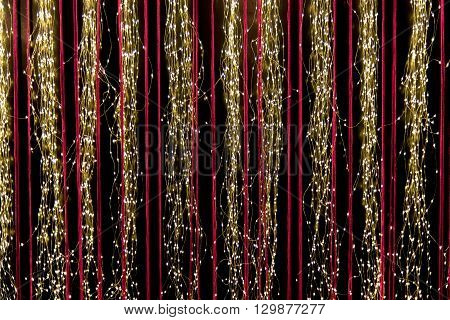 Abstract Of Hanging Fairy Lights