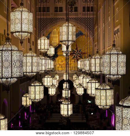 Decoration Inside A Hotel In Dubai