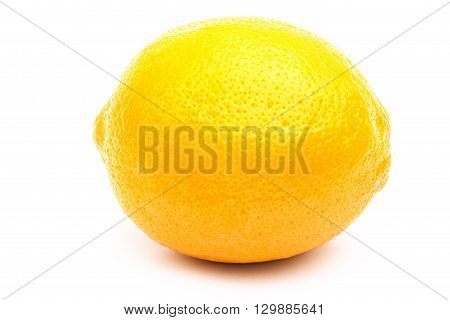Fresh lemon isolated on the white background with clipping path
