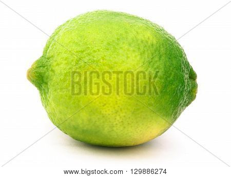 Lime isolated on the white background with clipping path