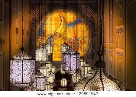 Decoration Inside A Hotel In Dubai