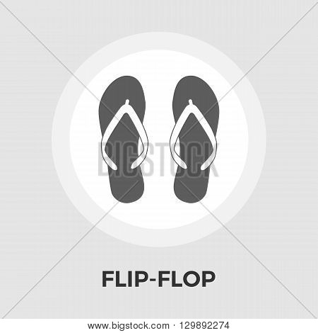 Flip-Flop icon vector. Flat icon isolated on the white background. Editable EPS file. Vector illustration.