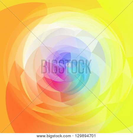 abstract modern artistic rounded shapes background - full spectrum rainbow colors