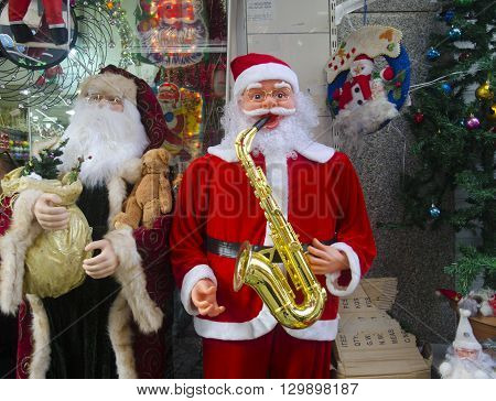 Istanbul Turkey -December 28 2014: Christmas excitement in store in Istanbul.