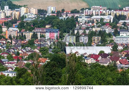 Overlook Of The City Of Ruzomberok In Slovakia