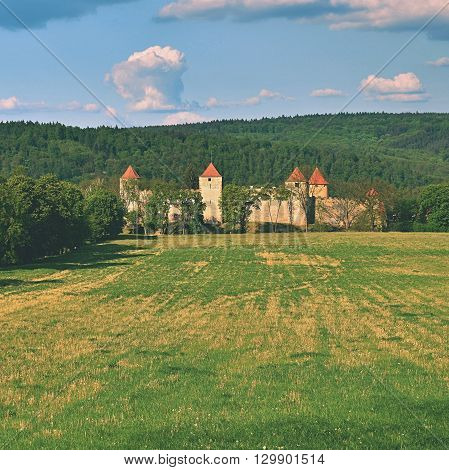 Beautiful Gothic Castle Veveri. The City Of Brno At The Brno Dam. South Moravia - Czech Republic - C