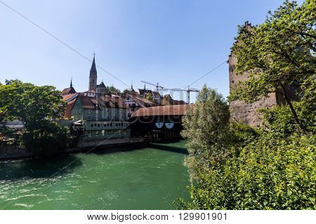 Typical View From Wettingen Side To The City Of Baden