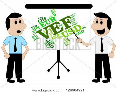Vef Currency Means Venezuela Bolivars And Foreign