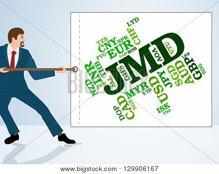 Jmd Currency Indicates Exchange Rate And Broker