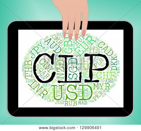 Clp Currency Shows Chilean Pesos And Broker