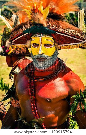 Posing Man With Large Hat