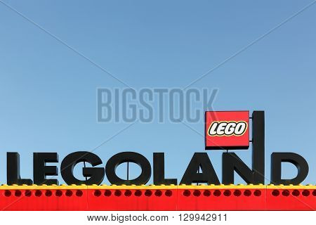 Billund, Denmark - May 14, 2016: Legoland Resort in Billund. Legoland Billund, the original Legoland park, opened on June 7, 1968 in Billund, Denmark