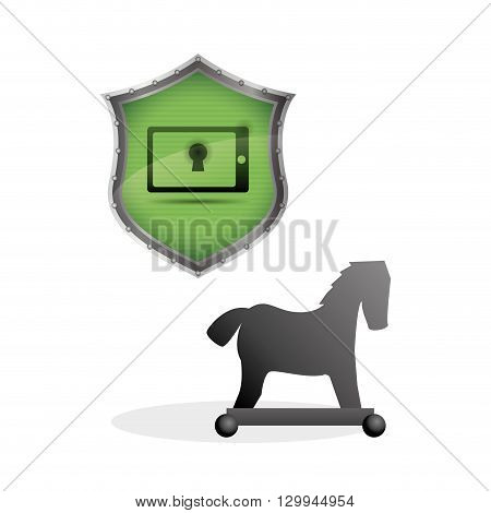 Security System  concept with icon design, vector illustration 10 eps graphic.