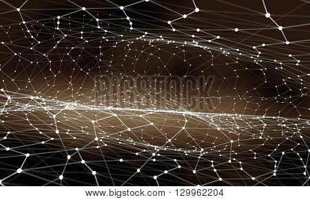 Connected lines background