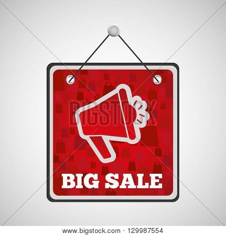 message with megafono design, vector illustration eps10 graphic