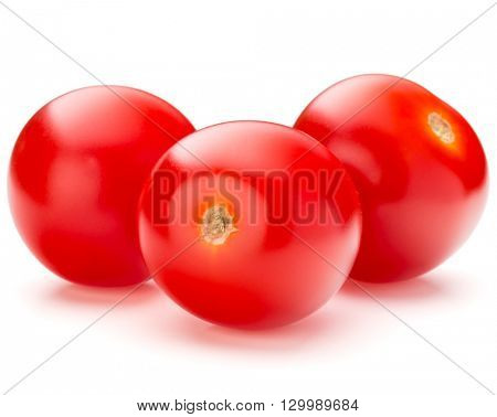 fresh cherry tomato isolated on white background cutout