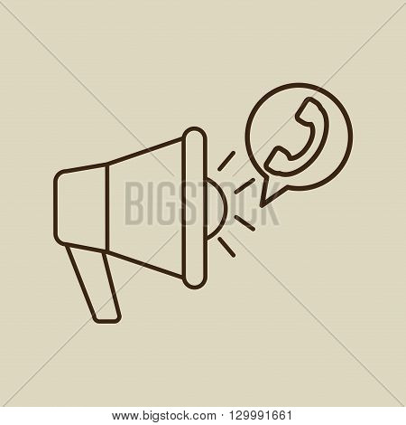 message with megafono design, vector illustration eps10 graphic