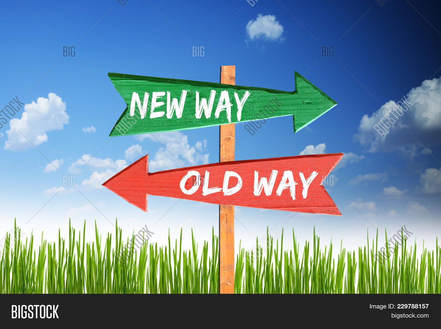 New Way Vs Old Way On Image & Photo (Free Trial) Bigstock