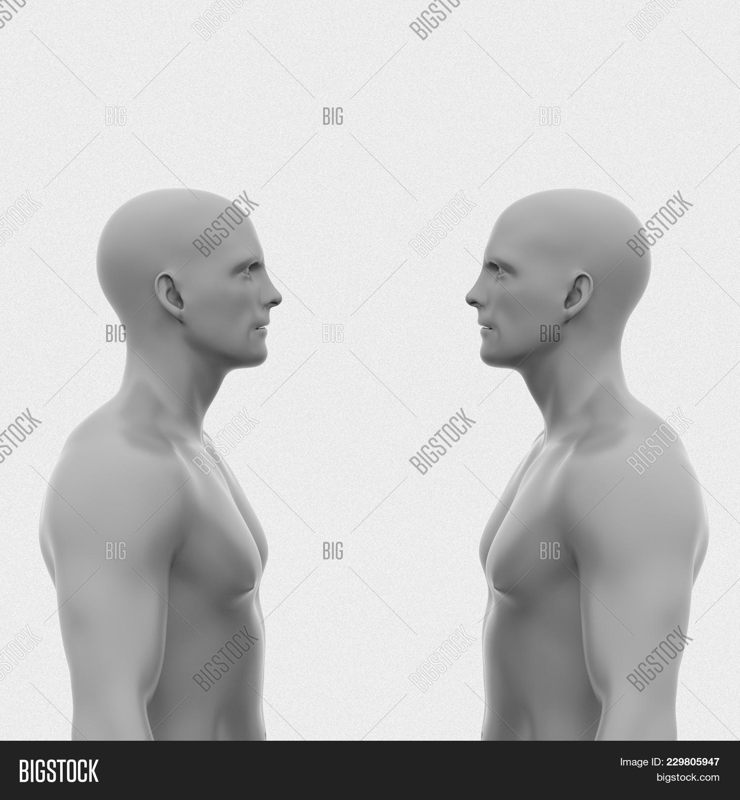 Two Men Face Each Image & Photo (Free Trial) Bigstock