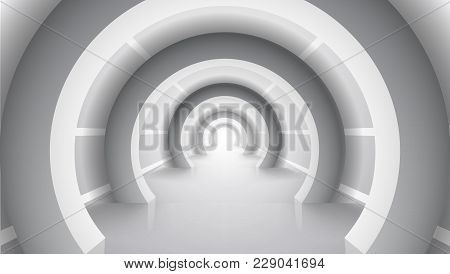 Abstract Massive White Architecture Construction. Eps10 Vector