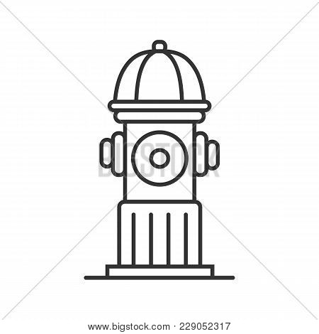 Hydrant Linear Icon. Fireplug. Thin Line Illustration. Contour Symbol. Vector Isolated Outline Drawi