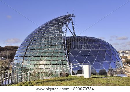 Boulogne-billancourt, France - December 28, 2017: The Seine Musical Is A Set Of Buildings Devoted To